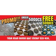 STICKER FREE 500PCS!!