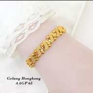Gelang Emas Bangkok - Gelang Hongkong - Gelang Pakistan Lapis Emas 916 Murni Gelang Lebaran 2022