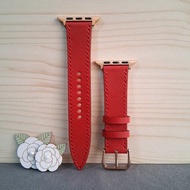 【apple watch錶帶】【手縫溫度】【義大利植鞣革協會認證皮革】