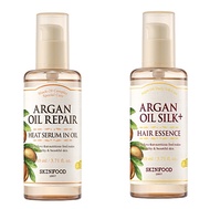 (New Package) Skinfood Argan Oil Silk/ Argan Oil Repair Heat Serum in Oil 110 ml. เซรั่มบำรุงผม