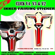 Inner Fairing Honda Click V4, V3 & V2 /Honda Click Stickers /Honda Click v4,v3 & v2  Accessories