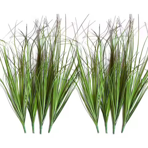 5Pcs Artificial Onion Grass Fake Greenery For DIY Wedding Venue Home Decor Potted Ornament Fake Plan