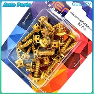【Local delivery】10pcs Gold Bolts Set for Nmax, Aerox V1-V2, Mio i 125, Sporty, Soulty, Smash 115, Sn
