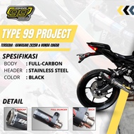 Racing Exhaust Full System ZX25R ZX25RR ZX6R Original 99 Racing Type SC Full Carbon Kevlar