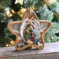 Nativity Scene SET Christmas Gift Holy Family Statue Christ Jesus Mary Joseph Catholic Figurine Xmas