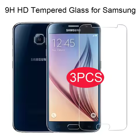 3PCS Phone Screen Protector Tempered Glass for Samsung Galaxy S6 S7 Protective Film for Samsung Note
