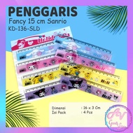 1Pcs 15cm Plastic Ruler Fancy Character KD136 1 Piece/ 15cm Ruler Ruler/