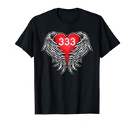 Angel Number 333 With Heart And Wings Of Angel T-Shirt