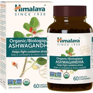 Himalaya Organic Ashwagandha, 60 Caplets, 2 Month Supply, USDA Certified Organic, Non-GMO, Gluten Fr