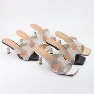 Black Large Size 2025 Hundred Summer Laced-Up Women's Shoes Transparent Hundred High Match Cross-Bor