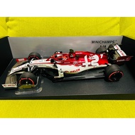 [Ready Stock] Mini Cut F1 Alpha Romeo C39 2020 KIMI Lecin Stelia 1/18 Factory Product Control Brand 