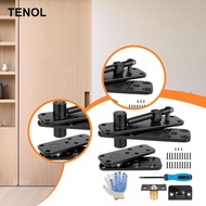 [TENOL] Hidden Door Hinge, 360 Swing, 570 lbs Load Bearing, Pivot Hinge, Door Hinge Kit, for Secret 