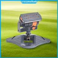 Mini Oscillating Sprinkler Adjustable Large Coverage Lawn Sprinkler 16 Holes Rotating Lawn Sprinkler