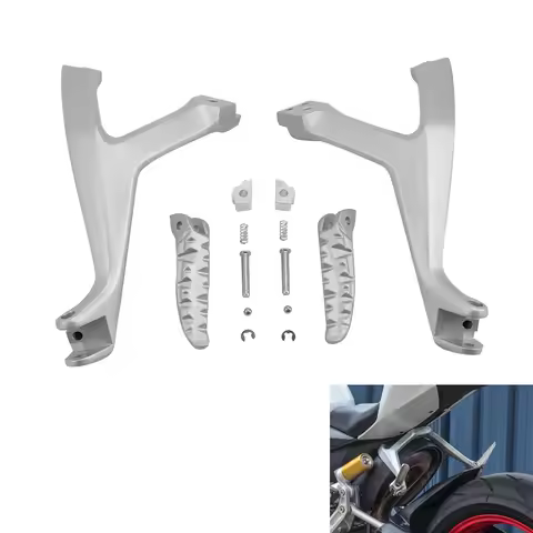 Rear Passenger Foot Pegs Footrest Bracket Fit For Ducati 899 959 1199 1299 Panigale V2 Motorcycle Pe