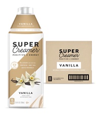 Super Coffee Creamer, SugarFree Coffee Creamer (0g Sugar, 1g Protein, 15 Calories) [Vanilla] 25.4 Fl