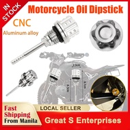 Universal Motorcycle Engine Oil Dipstick Filler Cap CNC Aluminum Alloy Engine Oil Dipstick