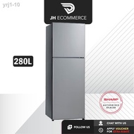 ▬□Sharp 280L 2 Door Refrigerator SJ285MSS AG CU NANO Deodoriser Fridge | Peti Sejuk | Peti Ais