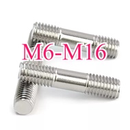 316 stainless steel double-ended screw rod, two-ended tooth headless bolt, stud, screw, screw rod, t