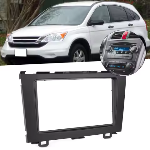 2 Din Car DVD Stereo Radio Navigation Fascia Dash Panel Frame Trim Kit Fit For Honda CRV CR-V 2007 2