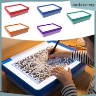 [AmlesoMY] Sensory Light Table Adjustable Brightness Educational Art Table Interactive Learning Toy 