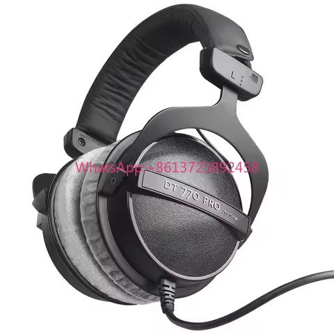 DT770 PRO HiFi Professional Studio Monitoring Headphones 80/250ohm Closed Back Headworn Earphones fo