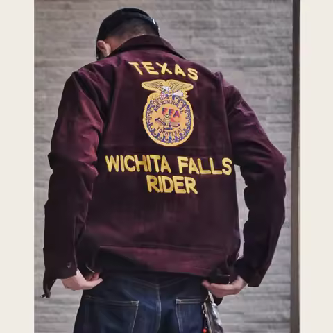 2026 Spring/Summer American Retro Workwear Long-Sleeved Farmer's Coop Jacket for Male Youth - High-e