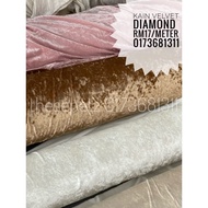 Kain Velvet Diamond Plush Baldu Wedding Backdrop Curtain Velvet Stage Bidang 63 inci