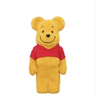 (最後一盒) 全新 絕版 限量 medicom toy Bearbrick Be@rbrick 400% Winnie the Pooh 小熊 維尼 COSTUME version pile fabr