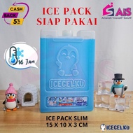 ICEGELKU ICE PACK SLIM 15X10CM ICE PACK READY TO USE ICE GEL PACK BOX BLUE PACK ICEPACK COOLER BOX I