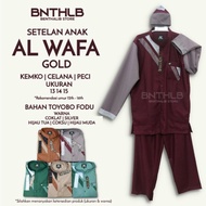 Baju Setelan Koko Anak Al - Wafa Awflengan Panjang Polos Bermotif