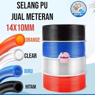 14mm 10mm PU hose/ 14mmx10mmx1m PU hose 14mm 1meter