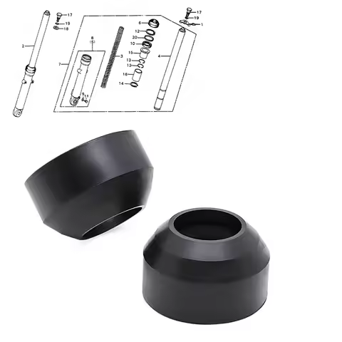 Pair Front Fork Dust Seals Rubber For Honda SL70 ST90 XL70 XL75 XL80 XR75 XR80 CB125