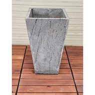 Ornamental flower pot 60cm high x W30xD30cm garden plant pot, terrace, balcony pot