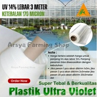 * Plastik UV Untuk Atap Green House Lebar 3 Meter Harga Per Meter