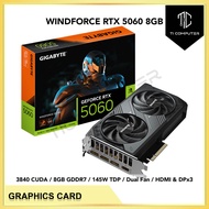 GIGABYTE GeForce RTX 5060 WINDFORCE 8GB GDDR7 DLSS 4 128bits PCIe 5.0 DP HDMI Graphics Card