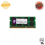 RAM DDR3L(1600, NB) 8GB BLACKBERRY 16 CHIP ประกัน LT. แรมโน๊ตบุ๊ค ram notebook เเรม หน่วยความจำ RAM 