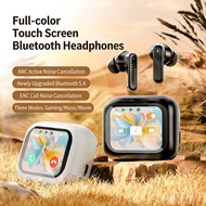 Bluetooth 5.3 M6 NC Translation Earbuds - LCD Touchscreen | Travel Mic Headphones
