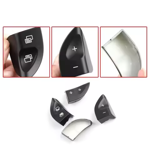 1 pair Multifunction Steering Wheel Control Button Switch Cover For Mercedes-Benz W220 S430 S500 S60