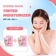 [BUY 1 GET 1] DHERBS SNOW Tinted Moisturizer Sunscreen SPF50 Tone Up Anti-Aging Glowing SunBlock 40g