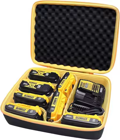 XANAD Batteries Case for Dewalt 20v/60v Max XR Battery and Charger - Holds 20V 60V 2.0/3.0/4.0/5.0/6
