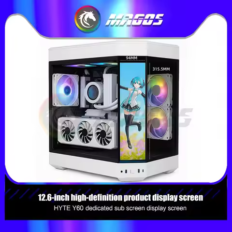 Dedicated Secondary Screen Monitor for HYTE Y60 Pro Side Panel Expand LCD Display, 1920X515 Support