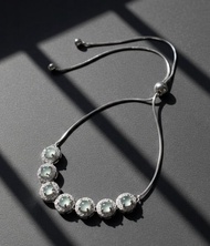 玻璃種天空藍翡翠蛋面手鍊 925純銀 | 天然翡翠A貨 | 送禮