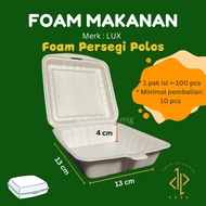 [10 PCS] Foam Polos Persegi Merek Lux/ Foam Persegi / Foam Persegi Tanpa Sekat / Foam Gado-Gado / Fo