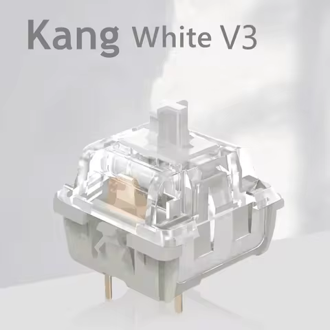 KTT Kang White V3 Switches Mechanical Keyboard Linear Switch 3 Pin Custom Cherry RGB SMD Gaming Comp