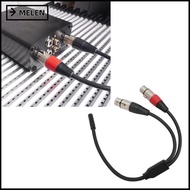 MELEN Y Splitter Cord Wire, Professional 30cm / 11.81in 1/8 Female To Dual XLR Female Cable, Plug an