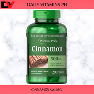 Puritan’s Pride Cinnamon 500 mg 200 Capsules - Diabetic Support - Fights Diabetes - Vitamin Vitamins
