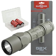 G2X Pro 600 Lumen Tactical EDC Flashlight Bundle with 2 Extra CR123A Batteries and Lightjunction Bat