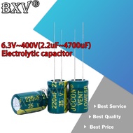 6.3V 10V 16V 25V 35V 50V  High Frequency Low ESR Aluminum Capacitor 100UF 220UF 330UF 470UF 680UF 10