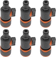Create idea 6Pcs Garden Hose Quick Connector Shut-off Valve End 16mm 94.7x44.2mm Applicable to 1/2 3