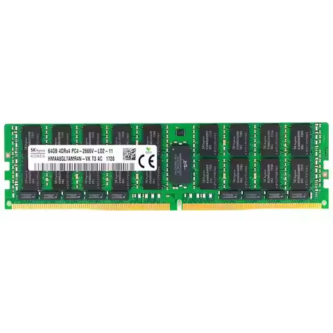 HMAA8GL7AMR4N-VK SK Hynix 64GB/4Gx4 DDR4 2666MHz ECC/REG Load Reduced CL 19 Server Ram Memory HMAA8G
